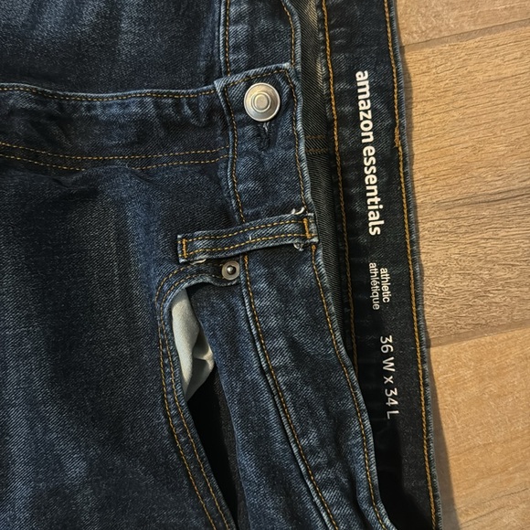 Amazon essentials men’s athletic 36w X 34L jeans new without tags - Picture 2 of 3